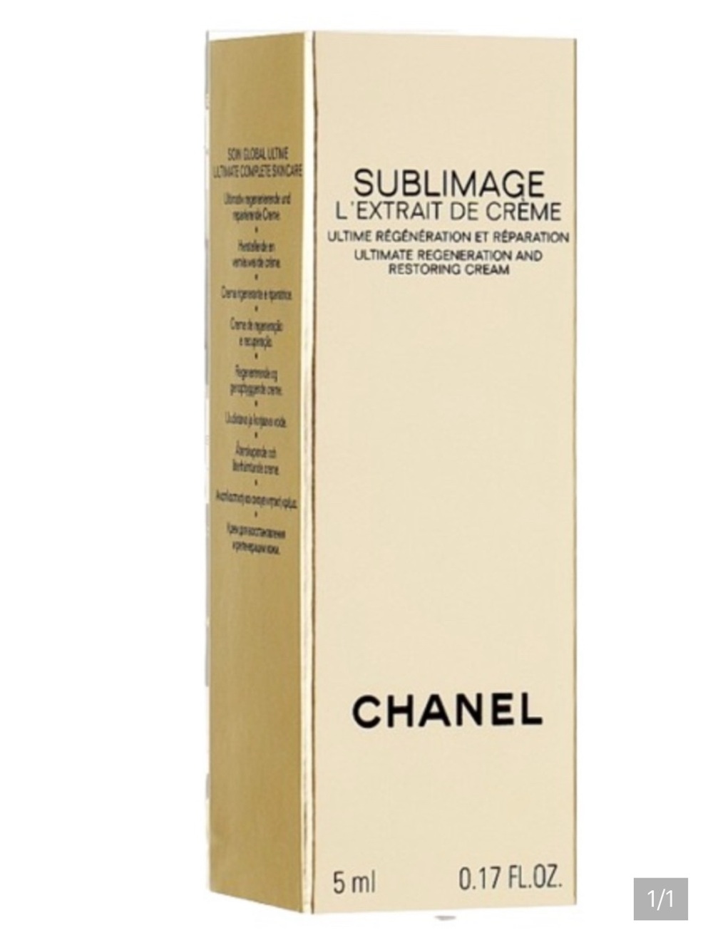 CHANEL Sublimage L'Extrait De Crème Regeneration and Restoring Cream 5ml
